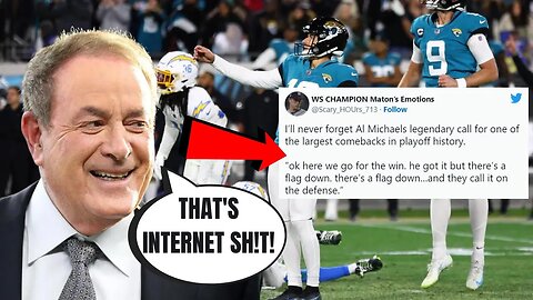 Al Michaels FIRES BACK at HATERS after his Jaguars Chargers Game Winning Call! OLD SCHOOL FIRE!