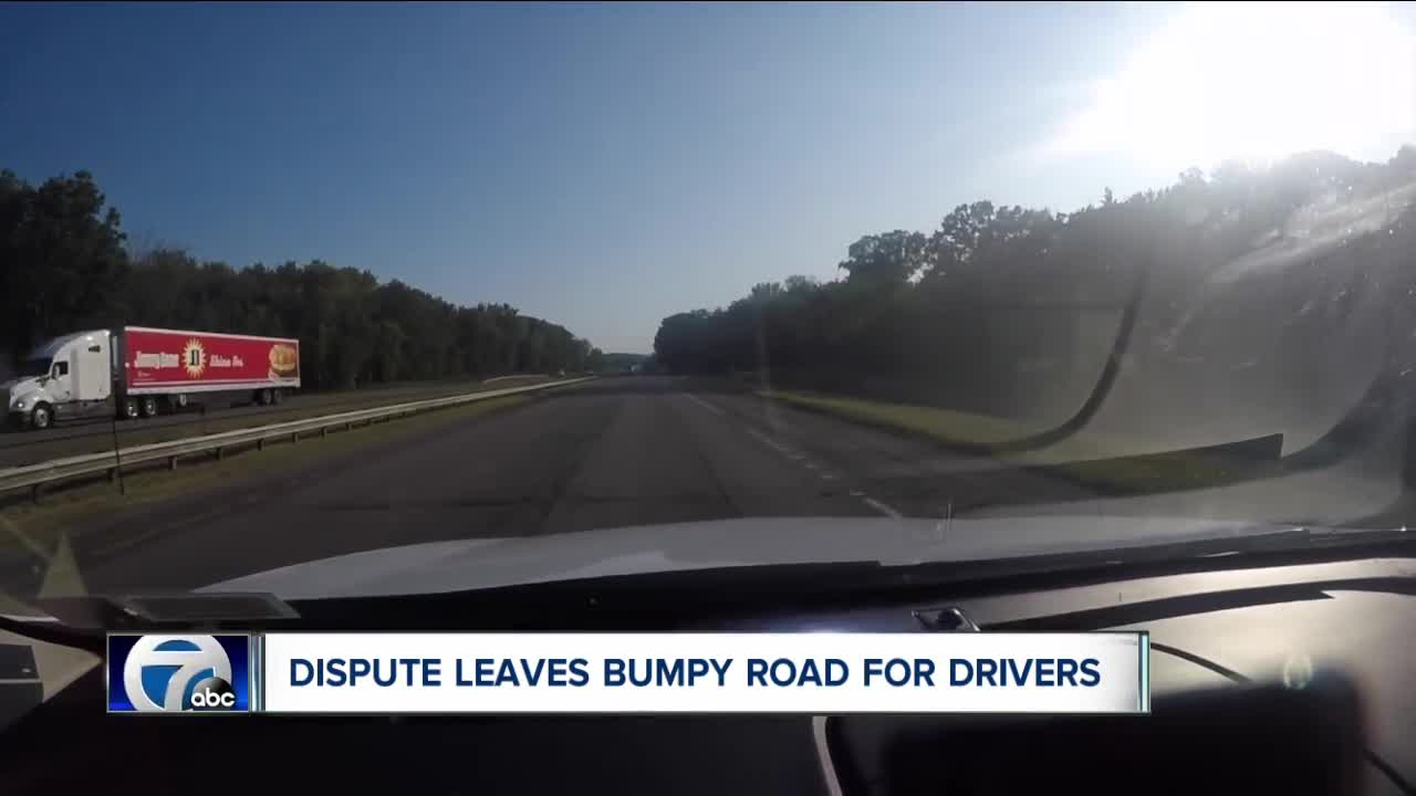 Dispute leaves bumpy stretch of I-90 for drivers