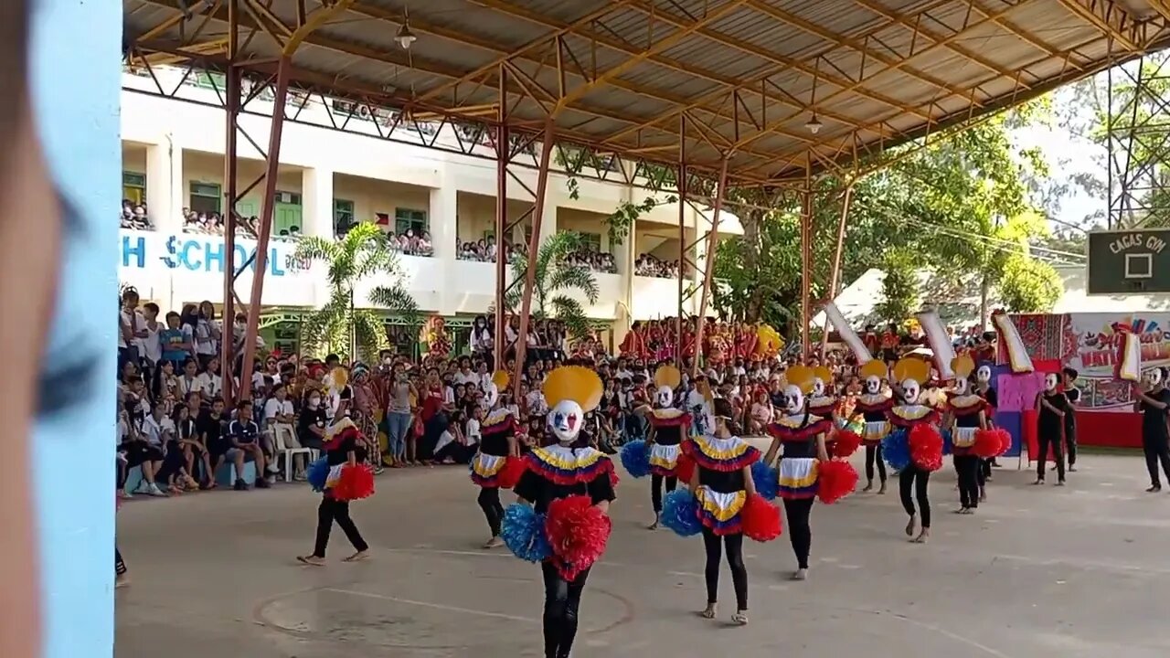 Traditional Mask Dance in Philippines in School Festival - Xmandre Dimple Italian Pinay Family