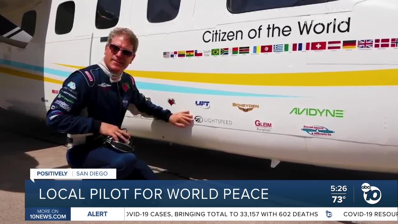 San Diego pilot completes pole-to-pole flight for world peace