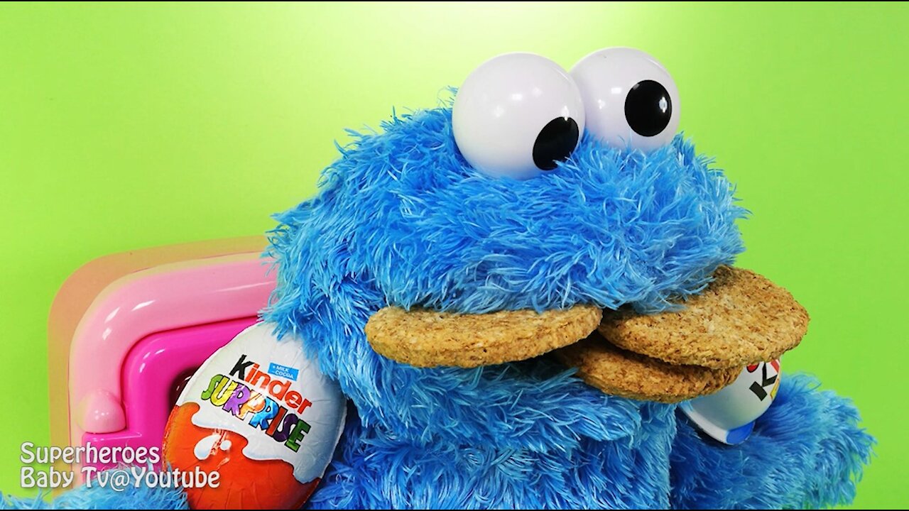 Cookie Monster, Make Cookies, Video for Toddlers