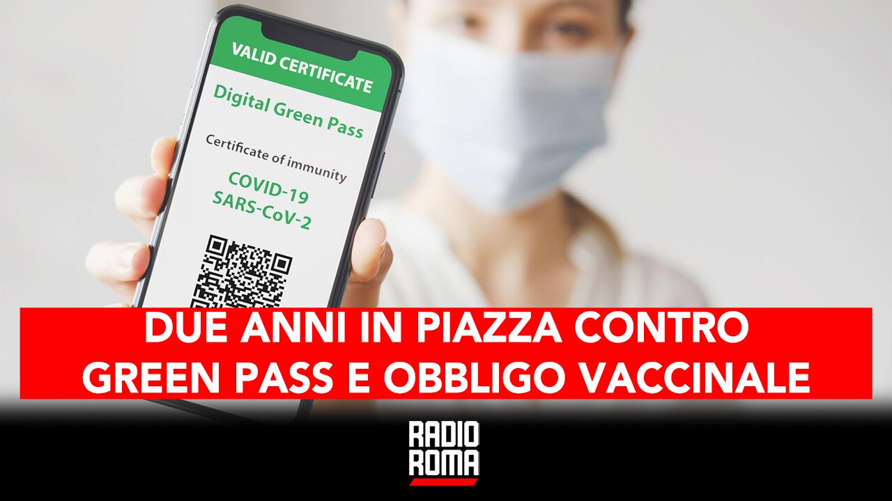 DUE ANNI IN PIAZZA CONTRO GREEN PASS E OBBLIGO - A VISO SCOPERTO