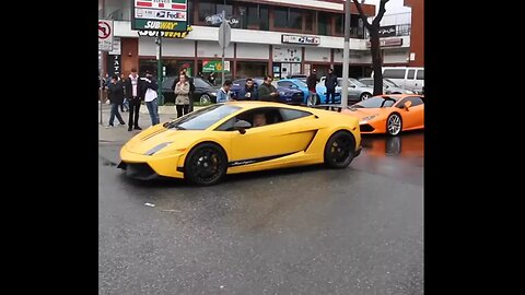guy shows off lamborghini, gets instant karma..