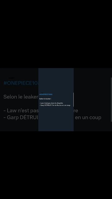 #ONEPIECE1080 le leaker Law n'est pas dans le chapitre - Garp DÉTRUIT l'ile de Ruche en un coup