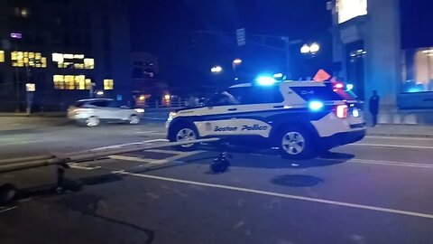 city of Boston lacking vital resources leaving traffic Pole blocking Mass Ave for several hours