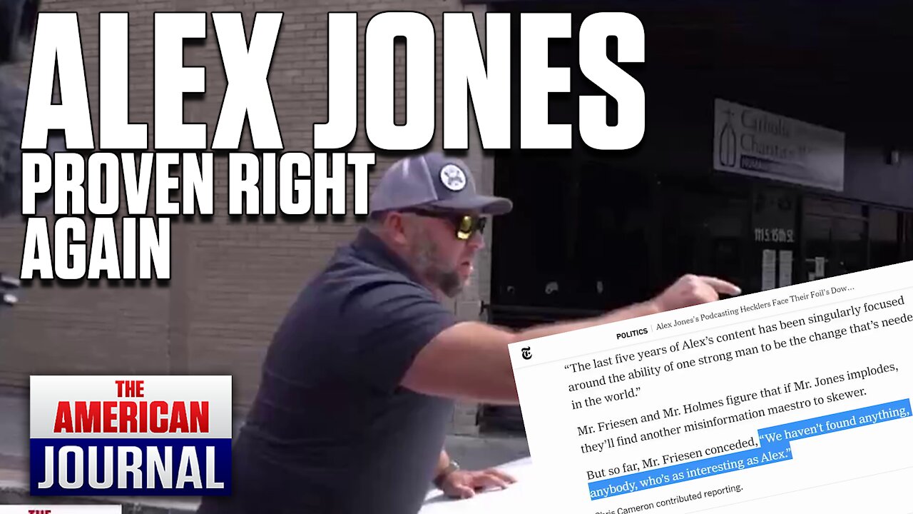 Alex Jones Keeps Being Proven Right