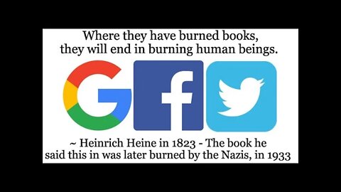 Modern Tech Censorship Compared to "Book Burning"