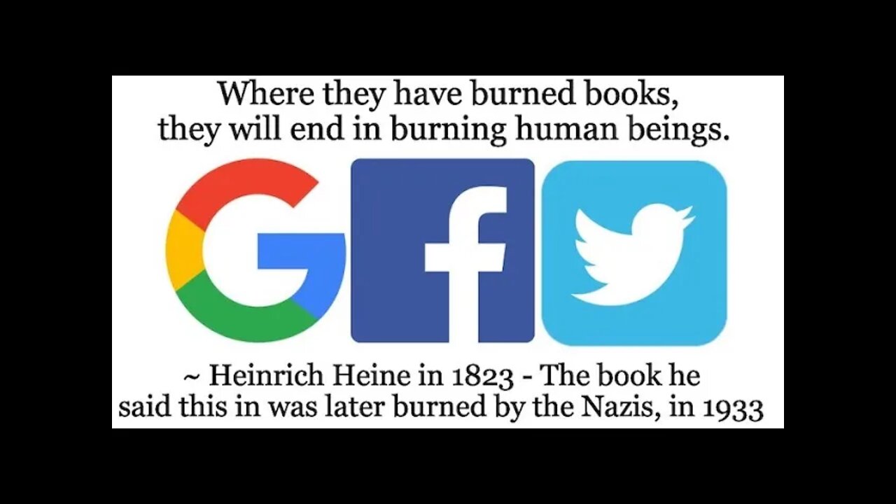 Modern Tech Censorship Compared to "Book Burning"