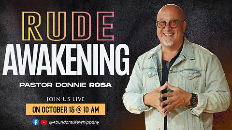 Rude Awakening | Pastor Donnie Rosa