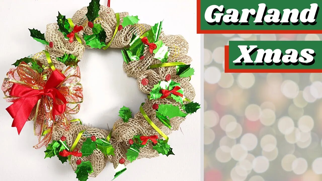 DIY - How to Make Christmas Garland