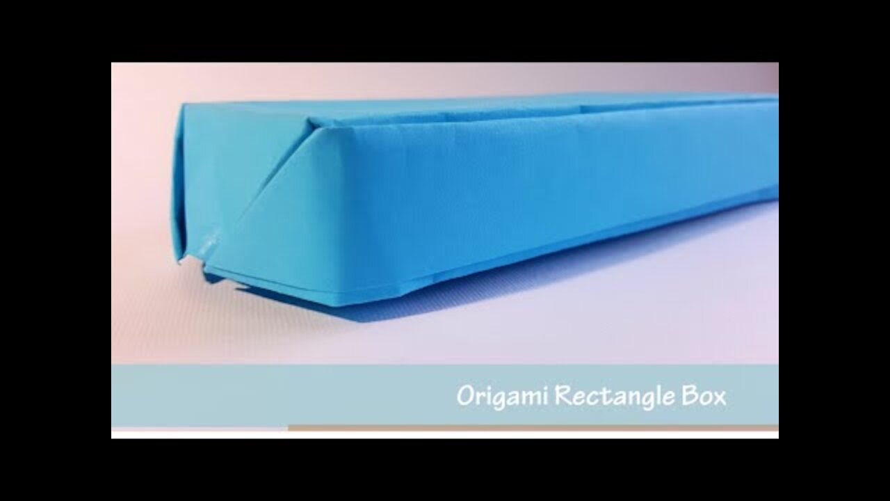 Easy Fast Origami Rectangle box Tutorial