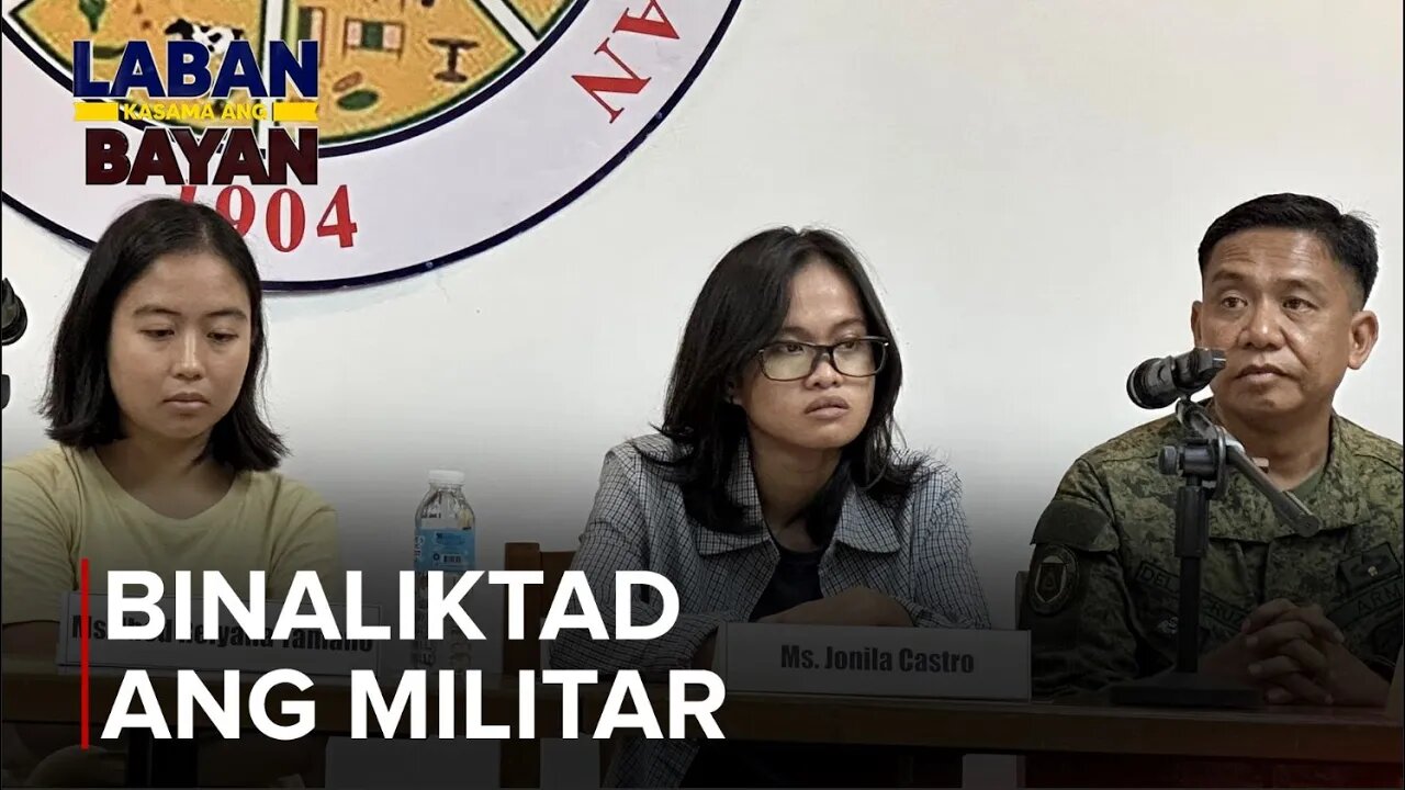 BREAKING | Binaliktad ng dalawang aktibista na sina Jhed Tamano at Jonila Castro ang mga otoridad