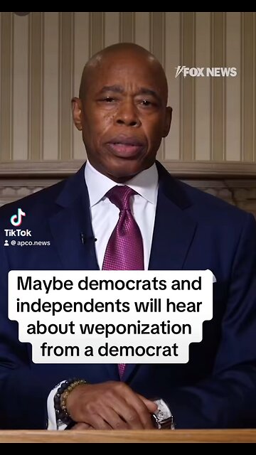 Mayor Adams indicted: Maybe democrats and independents will hear about weaponization from a democrat