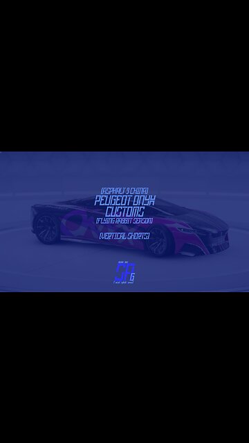 [Asphalt 9 China Version (A9C/C9/狂野飙车9)] Peugeot Onyx | New Decal | Flying Rabbit Season (Shorts)