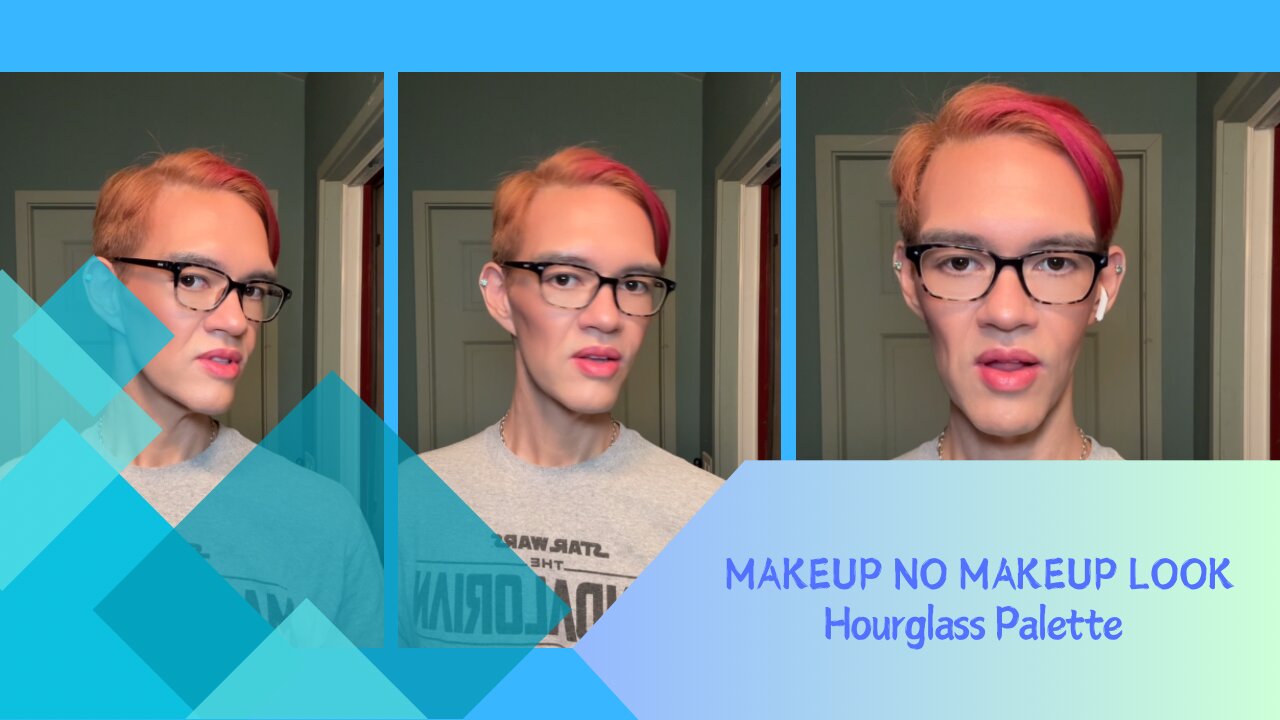 Makeup, no makeup look! 💁‍♂️ Featuring the Hourglass Palette. My all time fave face palettes 💯👏