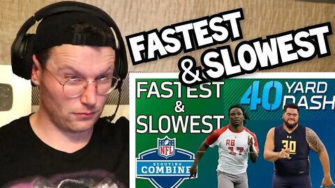 Rugby Player Reacts to The Top 5 FASTEST & SLOWEST NFL 40 Yard Dash Times Since 2008!