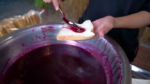 Fresh Dragon fruit with bread cook recipe with my sister - Amazing video-3