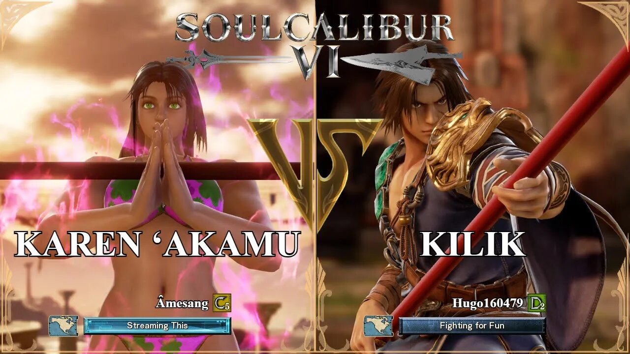 SoulCalibur VI — Amesang (Karen ‘Akamu) VS Hugo160479 (Kilik) | Xbox Series X Ranked