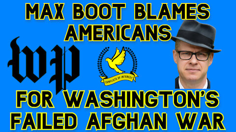 Max Boot Blames American People for the Blood on His Hands