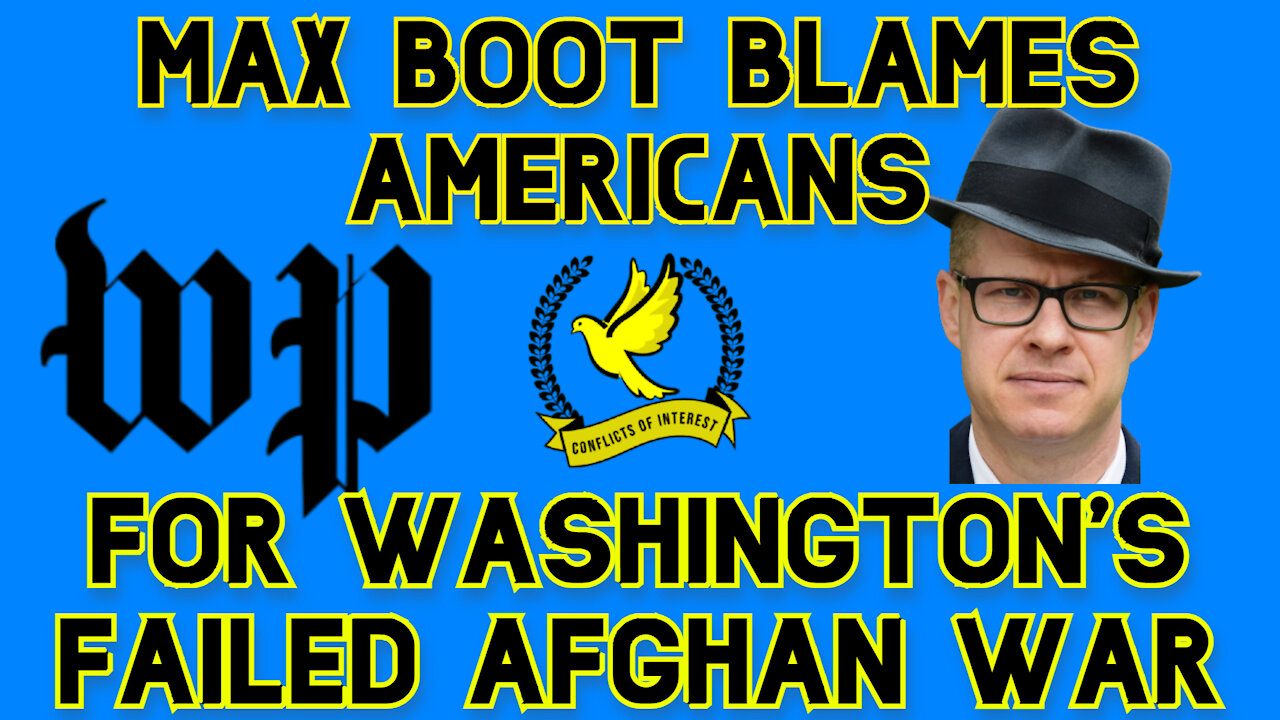 Max Boot Blames American People for the Blood on His Hands