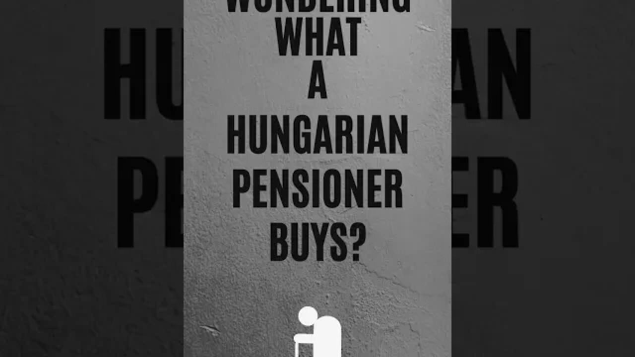 A HUNGARIAN IN HUNGARY - WHAT A HUNGARIAN PENSIONER BUYS? #shorts