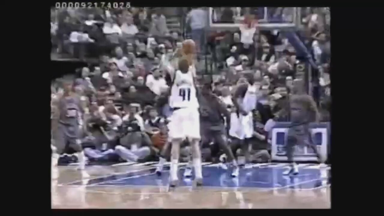 Dirk Nowitzki 19 Points 6 Ast Vs. NJ Nets, 2003-04.