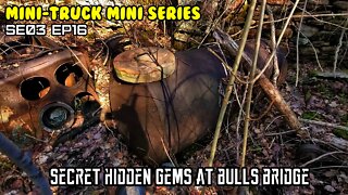 Mini-Truck (SE03 EP16) Bulls Bridge hidden Ore furnace, tombstone, foundations and other secrets