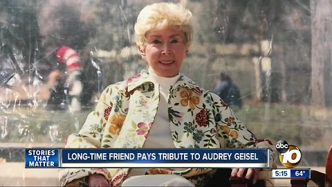 Long-time friend pays tribute to Audrey Geisel