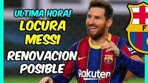 LOCURA MESSI en BARCELONA! LAPORTA avanza la RENOVACIÓN del ARGENTINO!