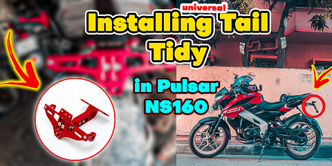 Installing Universal Tail Tidy in Pulsar NS160 - NK EMON 🤍