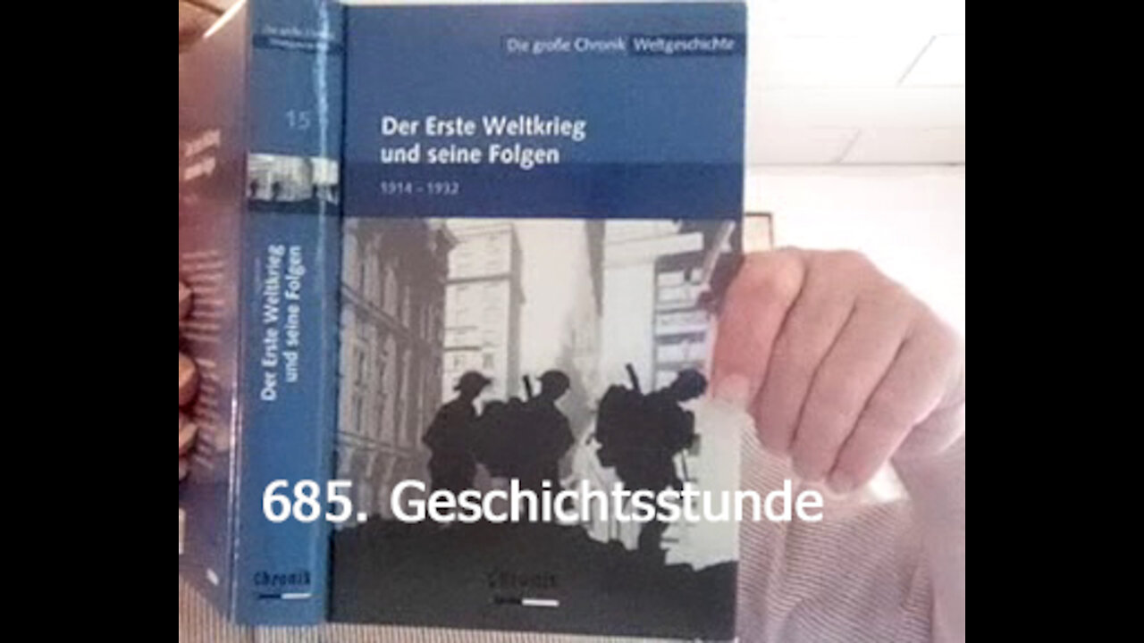 685. Stunde zur Weltgeschichte - 07.01.1930 bis 01.08.1930