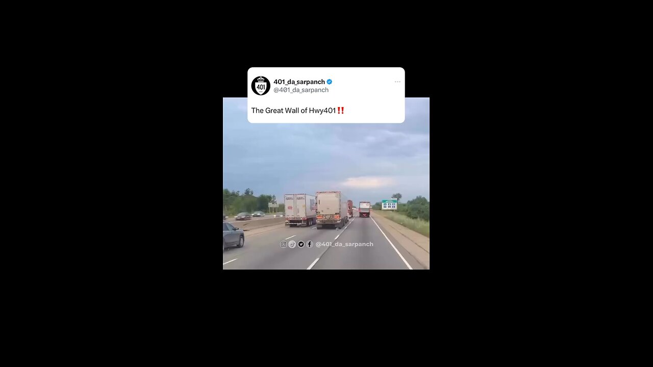 Truck Drivers Block Highway