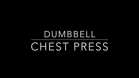 DumbBell Chest Press