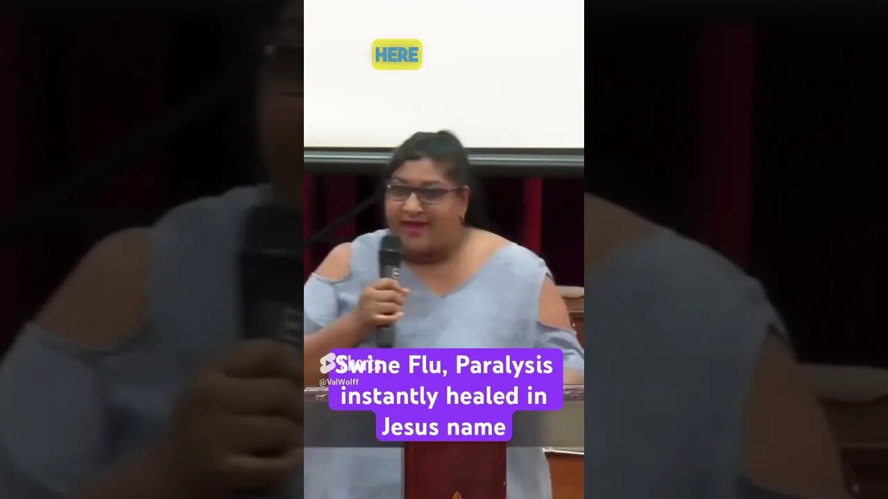 I came to Church and Jesus healed me, I couldn’t move my neck or walk, but here I am today #swineflu