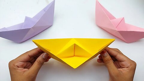 How to Make Paper Boat | Origami Boat | Paper Boat Folding | Easy Paper Crafts Without Glue