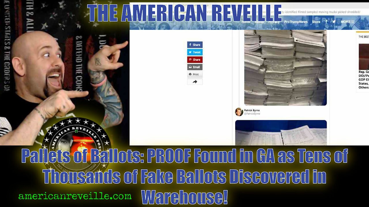 Pallets of Ballots: PROOF Found in GA as Tens of Thousands of Fake Ballots Discovered in Warehouse!