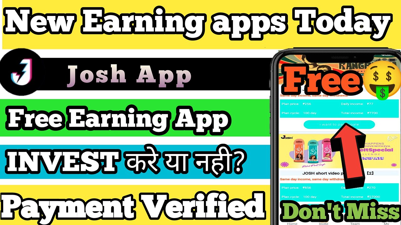 Josh App se paise kaise kamayai | Josh Earning App Today | Josh Payment proof App #earning #earn