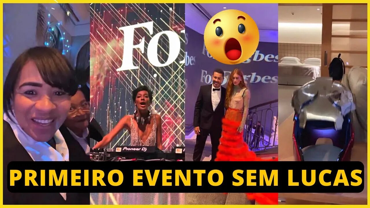 CARLINHOS FOI CONVIDADO AO EVENT0 FORBES E APARECE COM MÁSCARA DO HOMEM DE FERRO