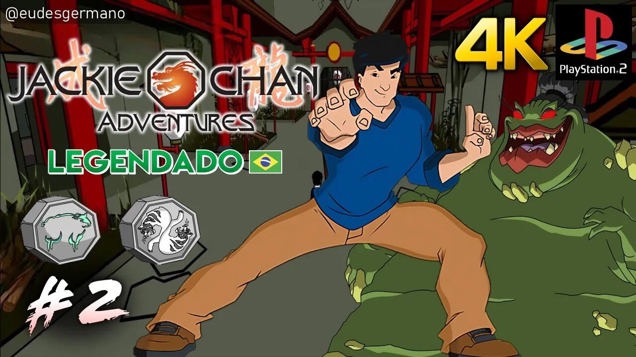 Jackie Chan Adventures (PS2) Parte 2 - Po Kong, o Demônio da Montanha (Legendado) [4K]
