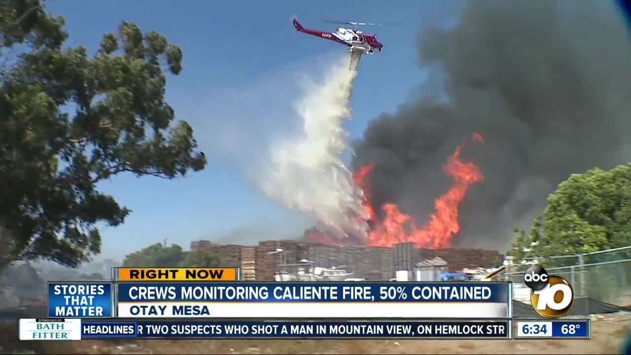 Progress being made in fight against Caliente Fire