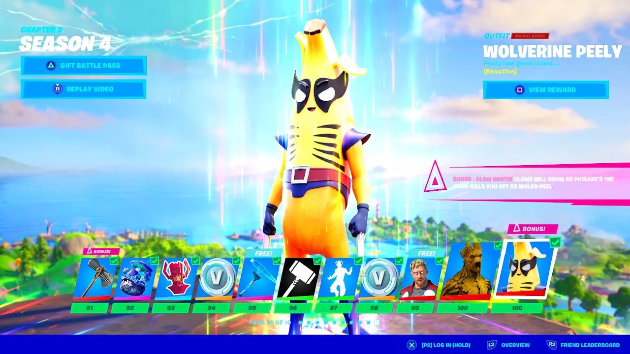Fortnite Season 4 | Battle Pass Rewards
