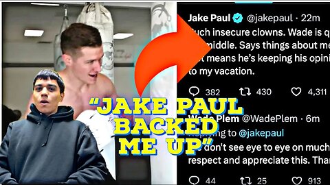 “KSI is insecure”-Jake Paul RESPONDS to The Wade Concept being FIRED!