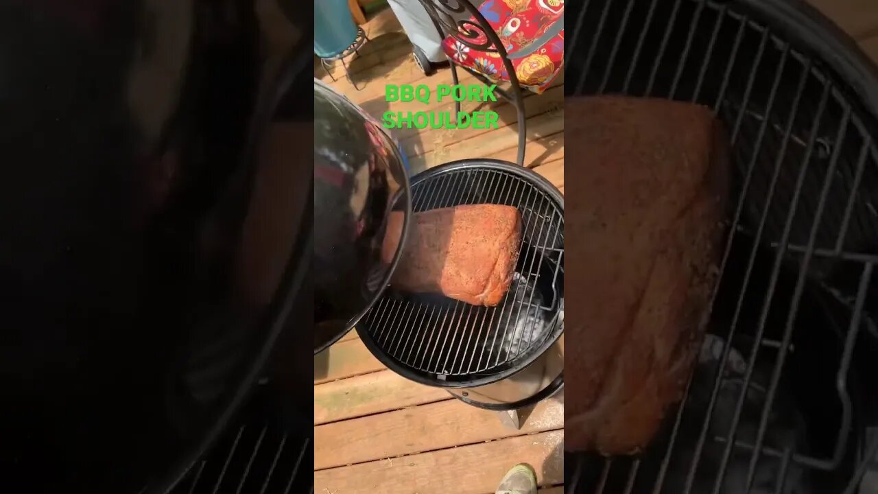 Who's Smoking BBQ: BBQ Pork Shoulder #Shorts #Carnivore #food