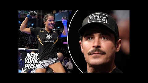 Julianna Pena caught Zac Efron staring at her before UFC shocker | New York Post