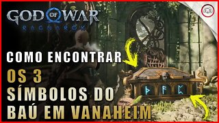 God of war Ragnarok, Como encontrar os 3 símbolos do baú em Vanaheim | Super dica