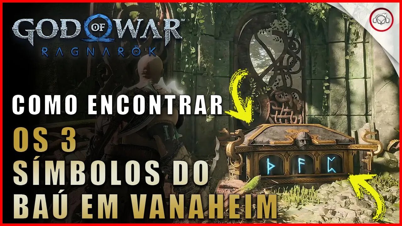 God of war Ragnarok, Como encontrar os 3 símbolos do baú em Vanaheim | Super dica