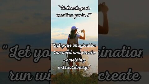 "Unleash your creative genius!" #shorts