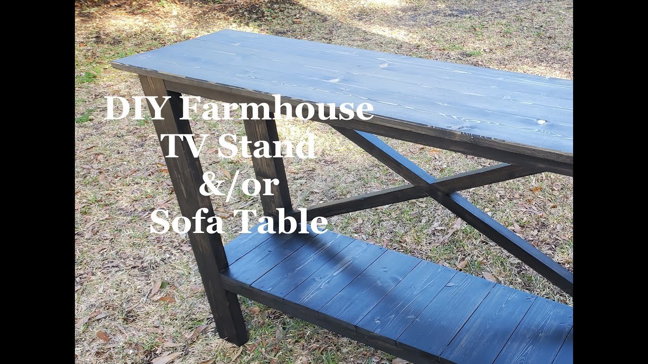 DIY Farmhouse TV Stand &/or Sofa Table