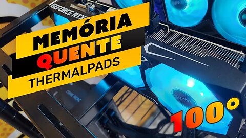 ⛏️⚙️ MEMÓRIAS QUENTES - 3060TI GALAX SG GDDR6X - TROCA DOS THERMAL PADS E PASTA TÉRMICA