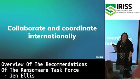 Overview Of The Recommendations Of The Ransomware Task Force by Jen Ellis